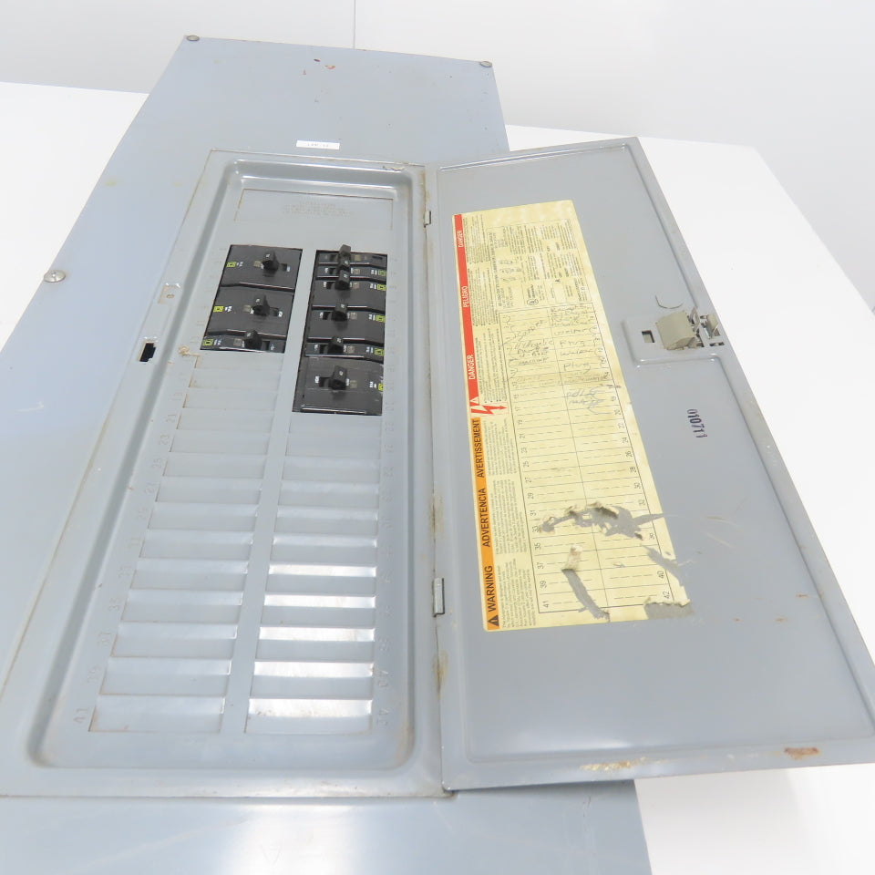 Square D QOC42US Load Center Breaker Box Panel Box 200A 120/240V W/ Breakers