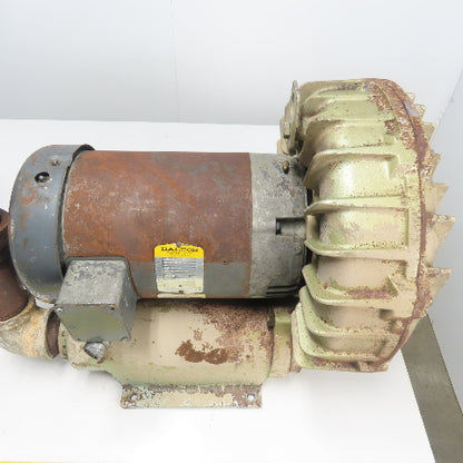 Baldor J1210B 10HP Direct Drive Regenerative Blower 230/460V 3PH 3450RPM 2.5"NPT