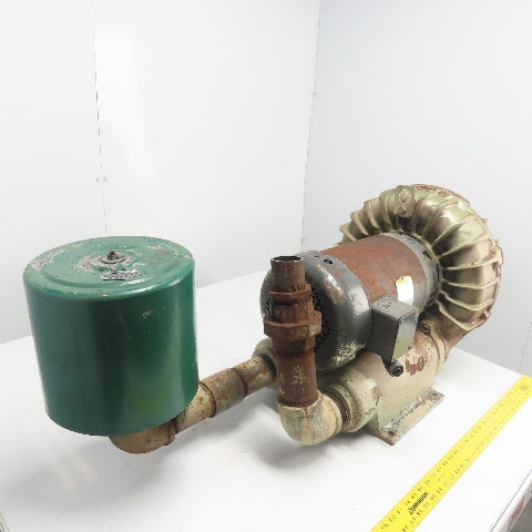 Baldor J1210B 10HP Direct Drive Regenerative Blower 230/460V 3PH 3450RPM 2.5"NPT