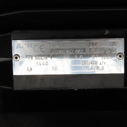 AKH 13696.04/002 FN 100L/B-4 3kW 1440RPM 230/400V Dual Shaft AC Brake Motor