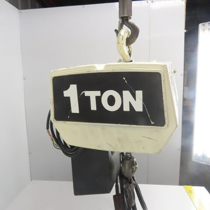 Coffing EC.2016.7 1 Ton 2000LBS Electric Chain Hoist 20' Lift 16FPM 208V 3Ph