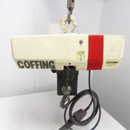 Coffing EC.2016.7 1 Ton 2000LBS Electric Chain Hoist 20' Lift 16FPM 208V 3Ph