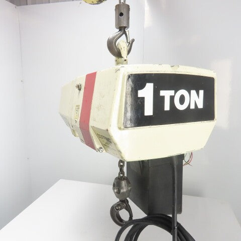 Coffing EC.2016.7 1 Ton 2000LBS Electric Chain Hoist 20' Lift 16FPM 208V 3Ph