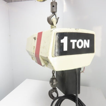 Coffing EC.2016.7 1 Ton 2000LBS Electric Chain Hoist 20' Lift 16FPM 208V 3Ph