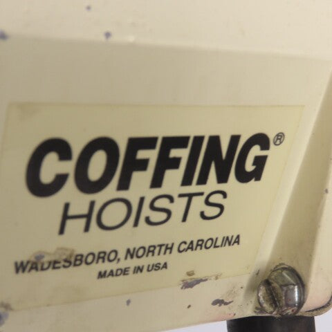 Coffing EC.2016.7 1 Ton 2000LBS Electric Chain Hoist 20' Lift 16FPM 208V 3Ph
