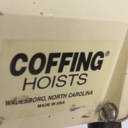Coffing EC.2016.7 1 Ton 2000LBS Electric Chain Hoist 20' Lift 16FPM 208V 3Ph