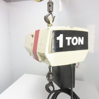 Coffing EC.2016.7 1 Ton 2000LBS Electric Chain Hoist 20' Lift 16FPM 208V 3Ph