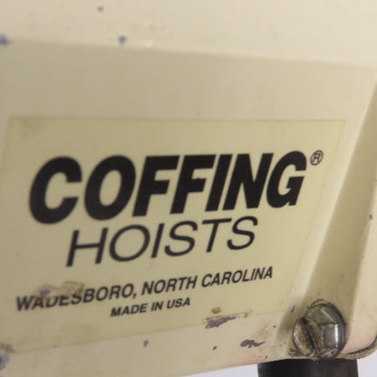 Coffing EC.2016.7 1 Ton 2000LBS Electric Chain Hoist 20' Lift 16FPM 208V 3Ph