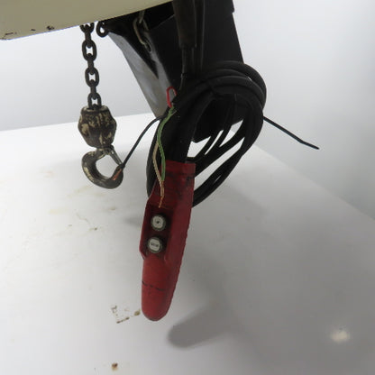 Coffing EC.2016.7 1 Ton 2000LBS Electric Chain Hoist 15' Lift 16FPM 208V 3Ph