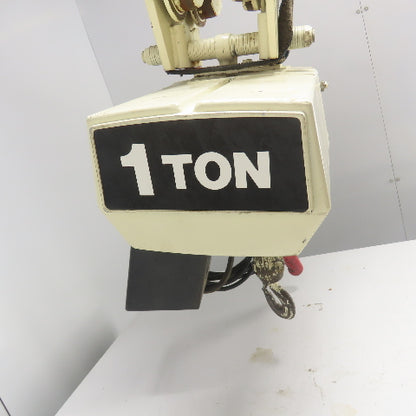 Coffing EC.2016.7 1 Ton 2000LBS Electric Chain Hoist 15' Lift 16FPM 208V 3Ph