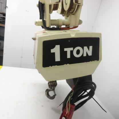 Coffing EC.2016.7 1 Ton 2000LBS Electric Chain Hoist 15' Lift 16FPM 208V 3Ph