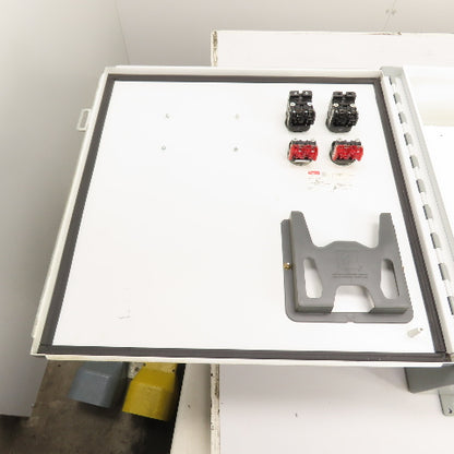 Hoffman A242406LP 24" x 24" x 6" Electrical Enclosure W/ Backplate Type 12, 13