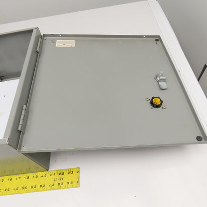 SCE SCE-16N1608LP 16" x 16" x 8" Type 1 Electrical Enclosure W/ Backplate