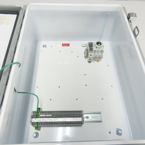Hoffman A201608LP 20" X 16" X 8" Electrical Enclosure Type 12,13 W/ Backplate