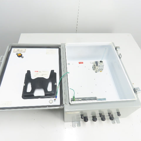 Hoffman A201608LP 20" X 16" X 8" Electrical Enclosure Type 12,13 W/ Backplate