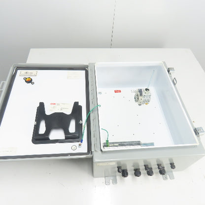 Hoffman A201608LP 20" X 16" X 8" Electrical Enclosure Type 12,13 W/ Backplate