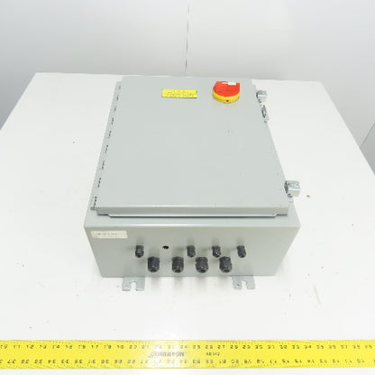 Hoffman A201608LP 20" X 16" X 8" Electrical Enclosure Type 12,13 W/ Backplate