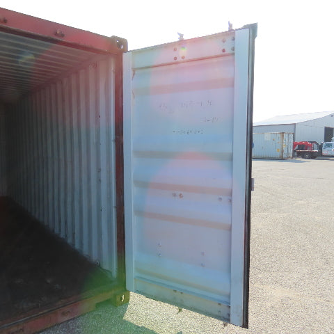 20' Standard Height End Door Shipping Container 89-3/4" x 92" Opening WWT