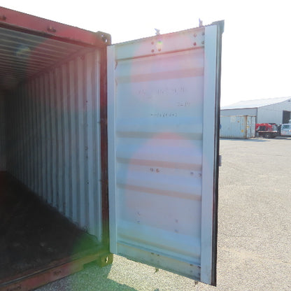 20' Standard Height End Door Shipping Container 89-3/4" x 92" Opening WWT