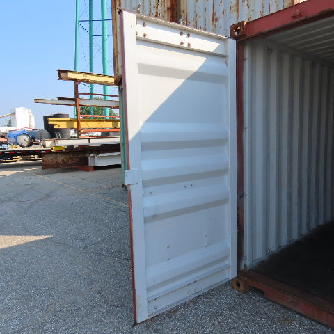 20' Standard Height End Door Shipping Container 89-3/4" x 92" Opening WWT