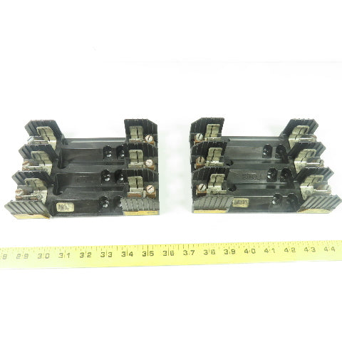 Busmann R60060-3COR Fuse Block Holder 600V 60A Lot Of 2