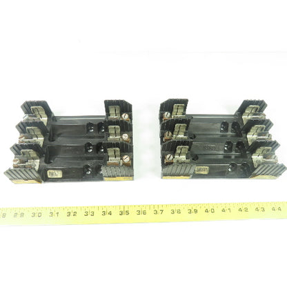 Busmann R60060-3COR Fuse Block Holder 600V 60A Lot Of 2