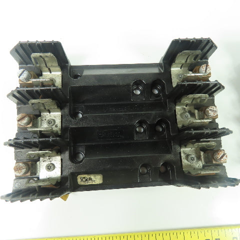 Busmann R60060-3COR Fuse Block Holder 600V 60A Lot Of 2