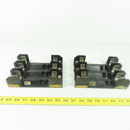 Busmann R60060-3COR Fuse Block Holder 600V 60A Lot Of 2