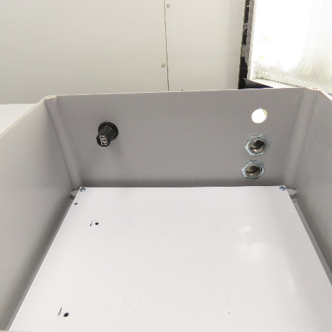 Hoffman A14128CHQRFG 14" x 12" x 8" Fiberglass Electrical Enclosure W/ Backplate