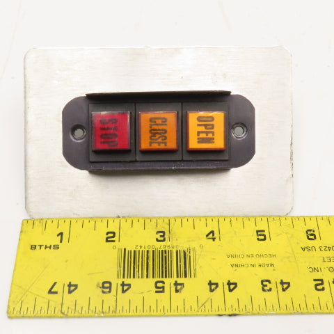 Oslo Controls Push Button Series On Plate Open Close Stop