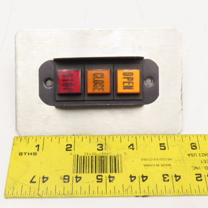 Oslo Controls Push Button Series On Plate Open Close Stop