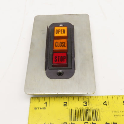 Oslo Controls Push Button Series On Plate Open Close Stop