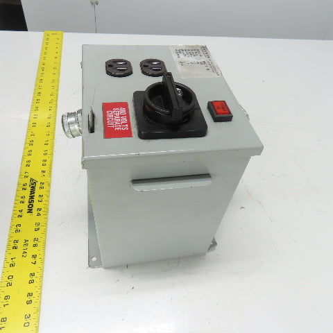 Daykin MDGTA-05 1000VA Disconnect Transformer Pri 480V Sec 120V 8.3A 1Ph