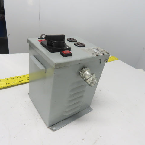 Daykin MDGTA-05 1000VA Disconnect Transformer Pri 480V Sec 120V 8.3A 1Ph
