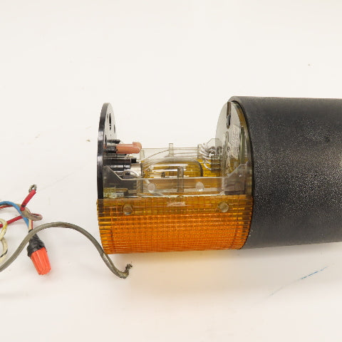 Federal Siganl LSB LSB-10 Litestak Safety Lights 120VAC Red & Amber Lot Of 2