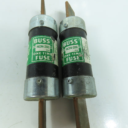 Buss NON-200 NON-100 200A & 100A One Time Fuses 250VAC Lot Of 5