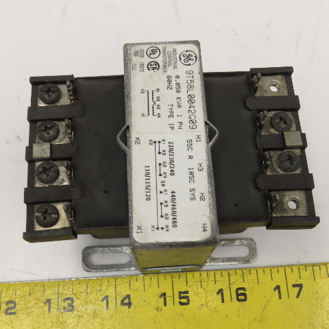 GE 9T58L0042G09 220-240/480V Pri 0.050kVa 110/120V Sec 1Ph Transformer