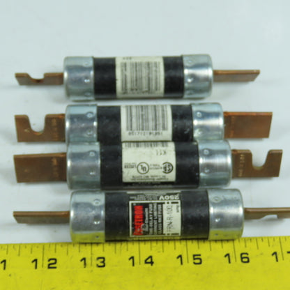 Bussman FRN-R-100 FRN-R-60 Fusetron 60A & 100A Time Delay Fuses 250VAC Lot Of 7