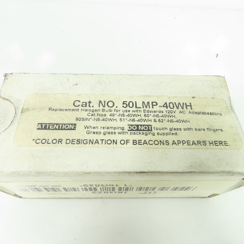 Edwards 50LMP-40WH Replacement Halogen Bulb 16G829 NEW
