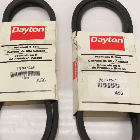 Dayton 3X704P A56 3 x 704 V-Belt Lot Of 2