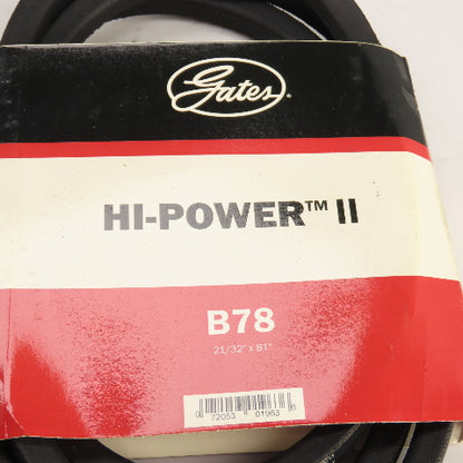 Gates B78 Hi-Power II B-Section V-Belt 21/32" x 81"