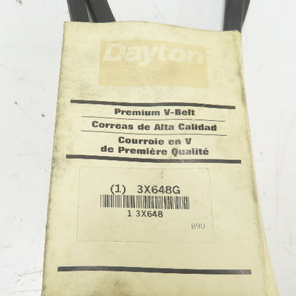 Dayton 3X648G V- Belt 0.4" x 93" x 21/32" Lot Of 2