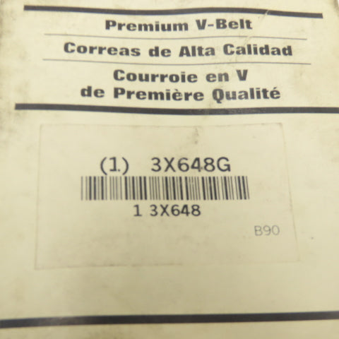 Dayton 3X648G V- Belt 0.4" x 93" x 21/32" Lot Of 2