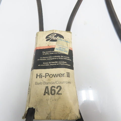 Gates A62 High Power II V-Belt 64" Lot Of 5