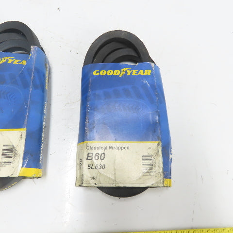 Goodyear B60 SL630 Classical Wrapped V-Belt Drive 63" Lot Of 3