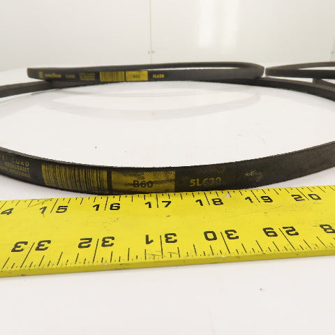 Goodyear Hutuo B60 5L630 B-Section V Belt 21/32" x 63:" Long Lot Of 4 (2 Brands)