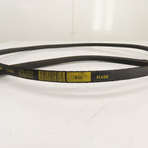 Goodyear Hutuo B60 5L630 B-Section V Belt 21/32" x 63:" Long Lot Of 4 (2 Brands)