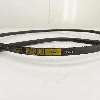 Goodyear Hutuo B60 5L630 B-Section V Belt 21/32" x 63:" Long Lot Of 4 (2 Brands)