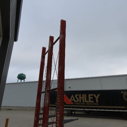 Interlake 16' Tall Single Sided 3-Post Cantilever Rack 101" W x 18" Deep 5-Tier
