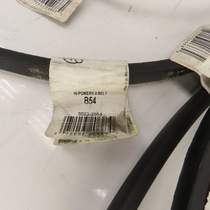 Gates 9003-2054 Hi-Power II B54 B-Section V Belt 5/8" x 57" Long Lot Of 7